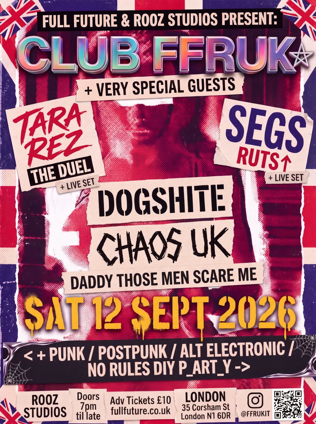 Club FFRUK Live | Sat 12 Sept 2026 | Chaos UK, Ruts DC, The Duel | London N1
