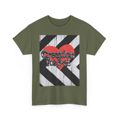 Graphic Tee — 'Sweethearts' Red Heart Rebel Design