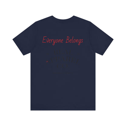 Retro Inspired Unisex Jersey Short Sleeve Tee - Music Lover Gift, Nostalgic Fashion, Casual Wear, Festival Top, Unique Graphic Tee