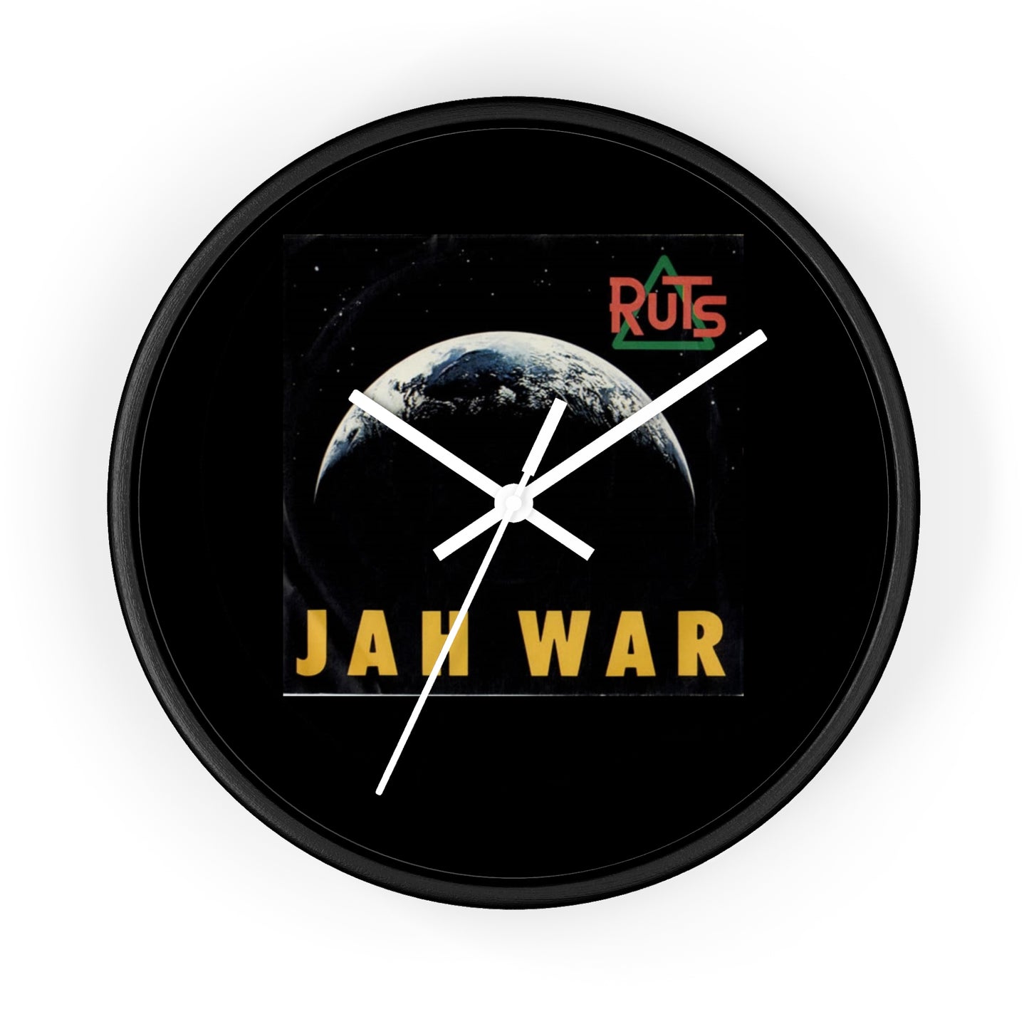 Ruts - Jah War Wall Clock – Retro Earth Graphic Clock
