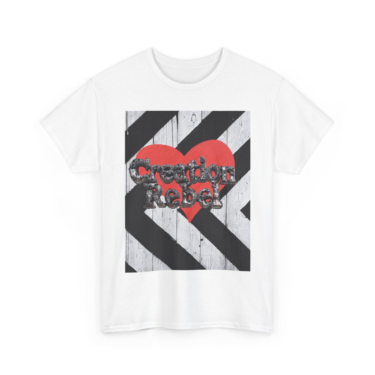 Graphic Tee — 'Sweethearts' Red Heart Rebel Design
