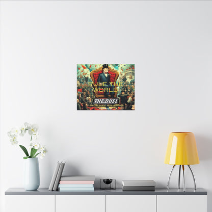 Rule the World Matte Canvas Art by The Duel