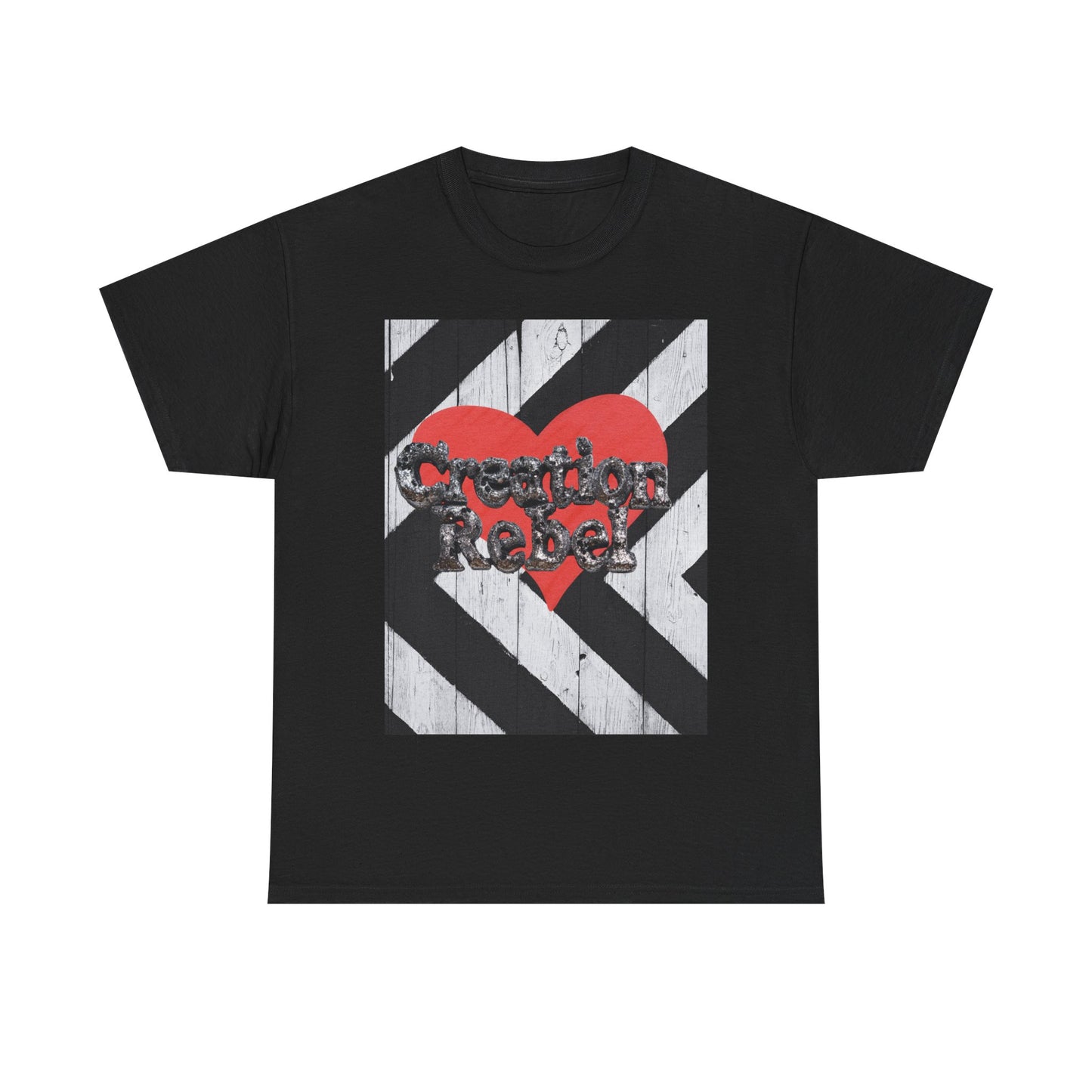 Graphic Tee — 'Sweethearts' Red Heart Rebel Design