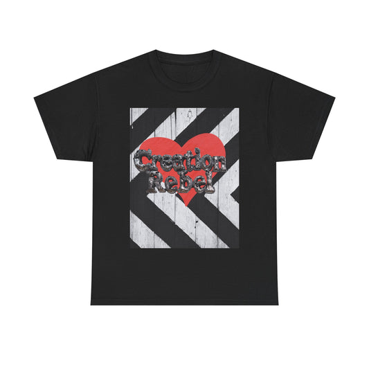 Graphic Tee — 'Sweethearts' Red Heart Rebel Design